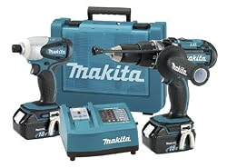 Makita LXT202 18-Volt Hammer Drill & Impact Driver Lithium-Ion Combo Kit