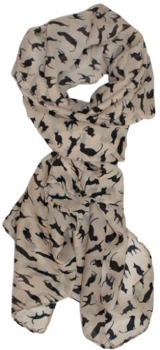 Modern Minute's Fashionable Feline Chiffon Cat Scarf