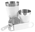 4 Piece Vinylworks Bar Set - White