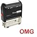 ExcelMark Self-Inking Novelty Message Stamp - OMG - Red Ink
