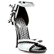 Penthouse Women's PH511-CLAIRE, 4.5" Patent with Satin Trim D' Orsay Sandal.