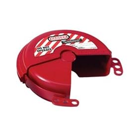 Master Lock 481 Rotating Gate Valve Lockout for 2-Inch to 5-Inch Diameter Valve Handles, Red