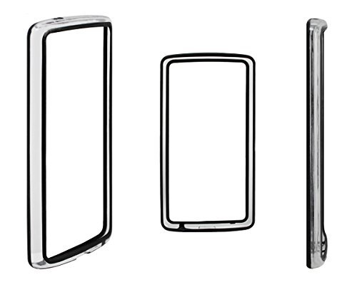 Xcessor Classic Bumper Case For LG G3. Rubber & Plastic. Black / Transparent