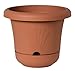 Fiskars 7.2 Inch Bloom Self Watering Planter, Color Clay