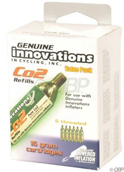 Innovations 16g Threaded CO2 Cartridge, 6-Pack
