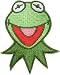 Jim Henson Muppets Cartoon Patch - 3.5" Kermit The Frog