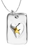 14k Yellow Gold Plated Sterling Silver Perhaps They Are Not Stars In The Sky But Rather Openings Where Our Loved Ones Shine Down To Let Us Know They Are Happy, Reversible Pendant, 18