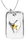 14k Yellow Gold Plated Sterling Silver "Perhaps They Are Not Stars In The Sky But Rather Openings Where Our Loved Ones Shine Down To Let Us Know They Are Happy", Reversible Pendant, 18"