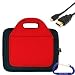 Gizmo Dorks Hard Shell EVA Case with Neoprene handles and shoulder strap (Red), HDMI Cable included with Carabiner Key Chain for the Motorola Xoom Tablet