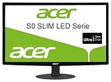 Acer S240HLBD 61 cm (24 Zoll) Slim LED Monitor (VGA, DVI, 5ms Reaktionszeit) schwarz