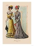 Afternoon Gowns Art Giclee Poster Print, 12x16
