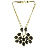 Trina Turk Snake Chain Gold With Black Cabocho