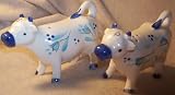 Cow Farm Animals Country Vintage Ceramic Salt & Pepper Shakers
