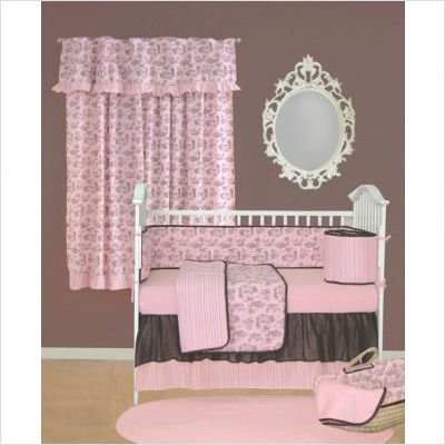 Bundle-76 Tadpoles Toile Crib Bedding Set in Pink and Brown product image