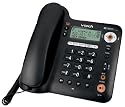 VTech CD1291 Corded Telephone with Digital Answering Machine and Caller ID (Black)