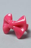 *The Extras The Resin Bow Ring in Pink,Jewelry for Women
