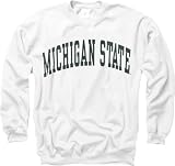 Michigan State Spartans White Arch Crewneck Sweatshirt