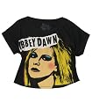 Abbey Dawn Pop Heart Cropped Tee Shirt
