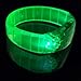 Flashing Panda Large LED Light-Up Flashing Bangle Bracelet, Green