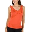 Merona&reg; Collection Flutter Neck Top - Orange Blaze