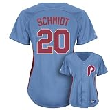 Majestic Philadelphia Phillies Mike Schmidt Cooperstown Jersey