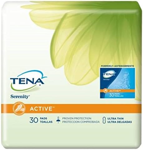 Bladder Control Pads, Tena Serenity Light Ultra Thin, 9 Inch Length - Case