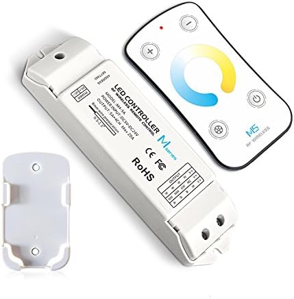 LEDBUY360 M5+M4-5A RF Remote CT LED Controller Control CW/NW/WW Speed/Brightness Adjustment, Customise Color and Lighting Changing Modes Selection