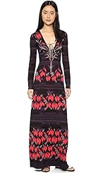 Metallic/Nylon/Polyester/Viscose/Wool/Knit Maxi Dress 