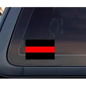 Thin Red Line Car Decal / Sticker