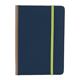 M-Edge Trip Kindle Jacket (Fits 6" Display, Latest Generation Kindle), Navy Blue w/Lime Green