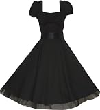 Pretty Kitty Fashion 50s Schwarz Cocktail Kleid
