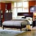 Full Homelegance Bourgeois Contemporary Panel Bed in Cherry Finish