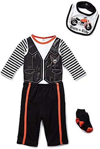 Starting Out Born to Ride Motorcycle 4 Piece Set - New Born