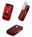 CELLET RED RUBBERIZED PROGUARD HARD COVER CASE (with Detacable Belt Clip) for SAMSUNG A707 SYNC - RETAIL PACKAGING