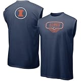Men`s Illinois Fighting Illini Navy Blue Basketball Sleeveless T-shirt