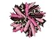 3.5" Pinks & Brown Cheetah Korker Girls Hair Bow Clip