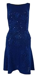 Sheath Nylon/Polyester/Spandex Sequined Jacquard Dropped   Waistline Round Neck  Dress