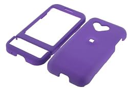 HTC T-Mobile G1 Google Cell Phone Purple Rubberize Textured Snap-On Case Cover with Removable Swivel Belt Clip