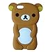 LliVEER New Brown Rilakkuma Bear Soft Silicone Case Protective Cover for Apple iPhone 5C