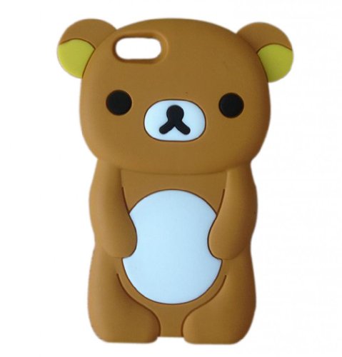 LliVEER New Brown Rilakkuma Bear Soft Silicone Case Protective Cover for Apple iPhone 5C