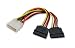 Syba SY-CAB40007 Molex 4 Pin to 2x 15 Pin SATA Power Cable (5.5 Inches)