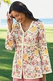 Button-Front English Floral Tunic