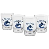 Mustang Vancouver Canucks 4-Pack Shot Glasses