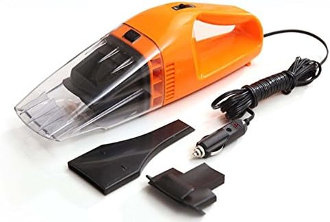 SWI Parts 12V 100W High-Power Mini Portable Car Vehicle Auto Wet Dry Handheld Vacuum Cleaner Cleaning long power cord gives you over 16 ft to reach anywhere in your vehicle (Orange)