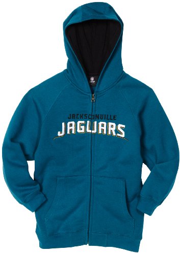 NFL Boys' Jacksonville Jaguars Sportsman Zip Ft Fleece Hoodie - R16C4Q30 (Jaguar Teal, 4)
