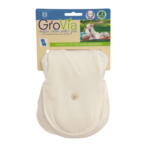GroVia Organic Cotton Soaker Pad (2 Pack) NATURAL