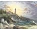 Thomas Kinkade 1000 Piece Jigsaw Puzzle Clearing Storms Lighthouse