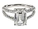 Platinum Emerald Cut Diamond Ring, (GIA Certified 4.06 ct, K Color, VS1 Clarity), Size 6