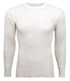 Indera - Mens Long Sleeve Thermal Top, Natural, 800LS
