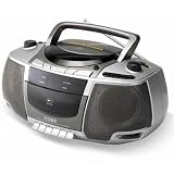 COBY CXCD248 PORTABLE CD/CASSETTE PLAYER WITH AM/FM RADIO